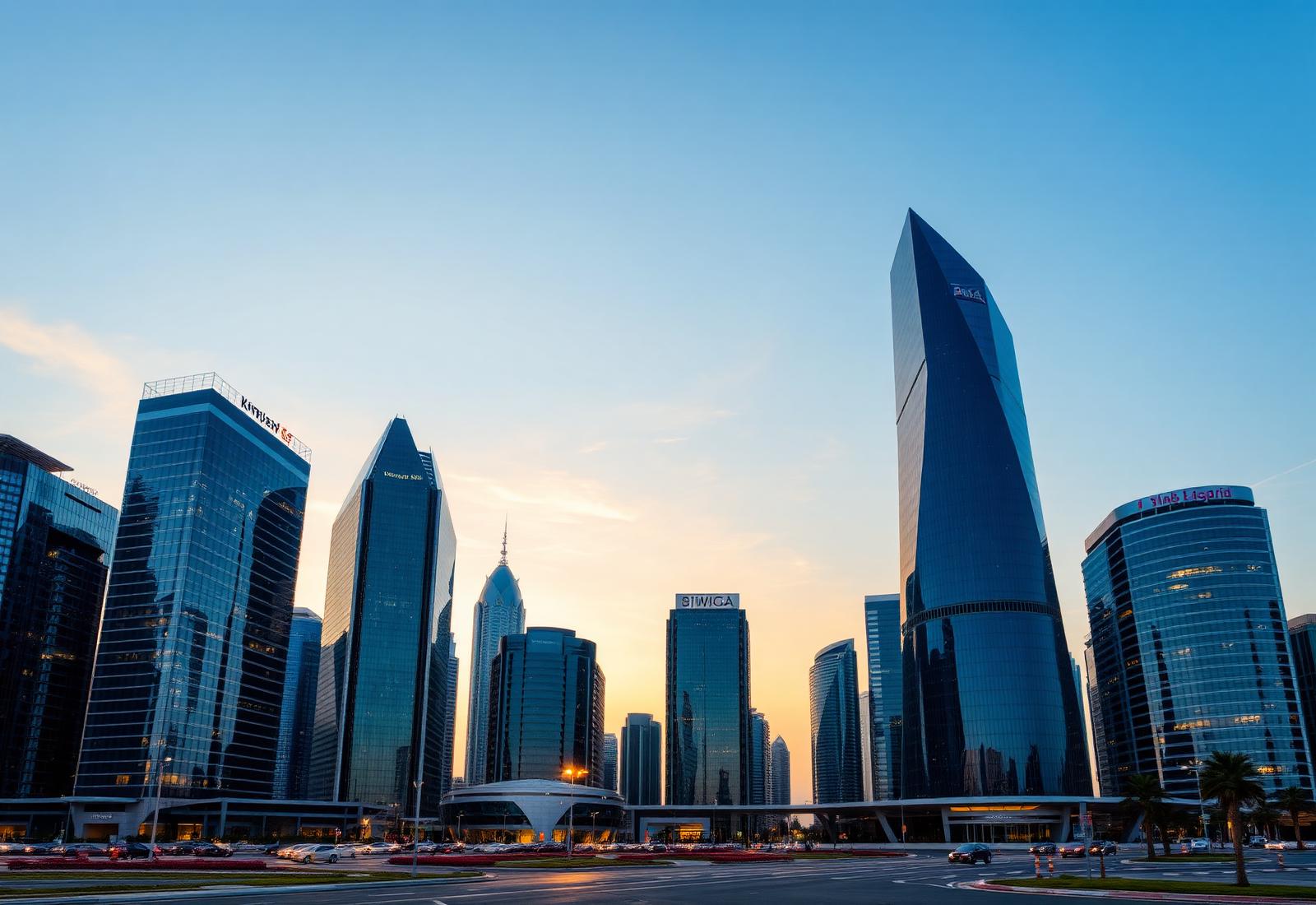 Modern Gulf business district
